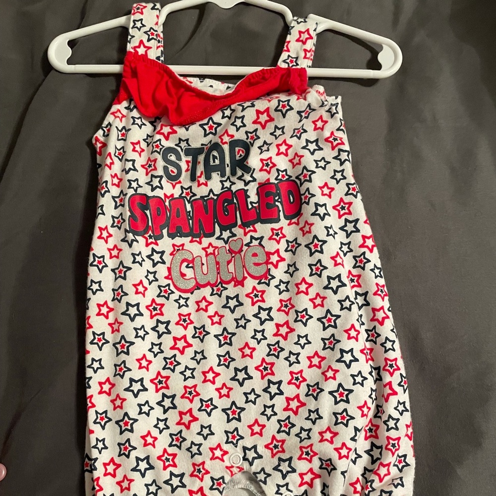Star toddler romper